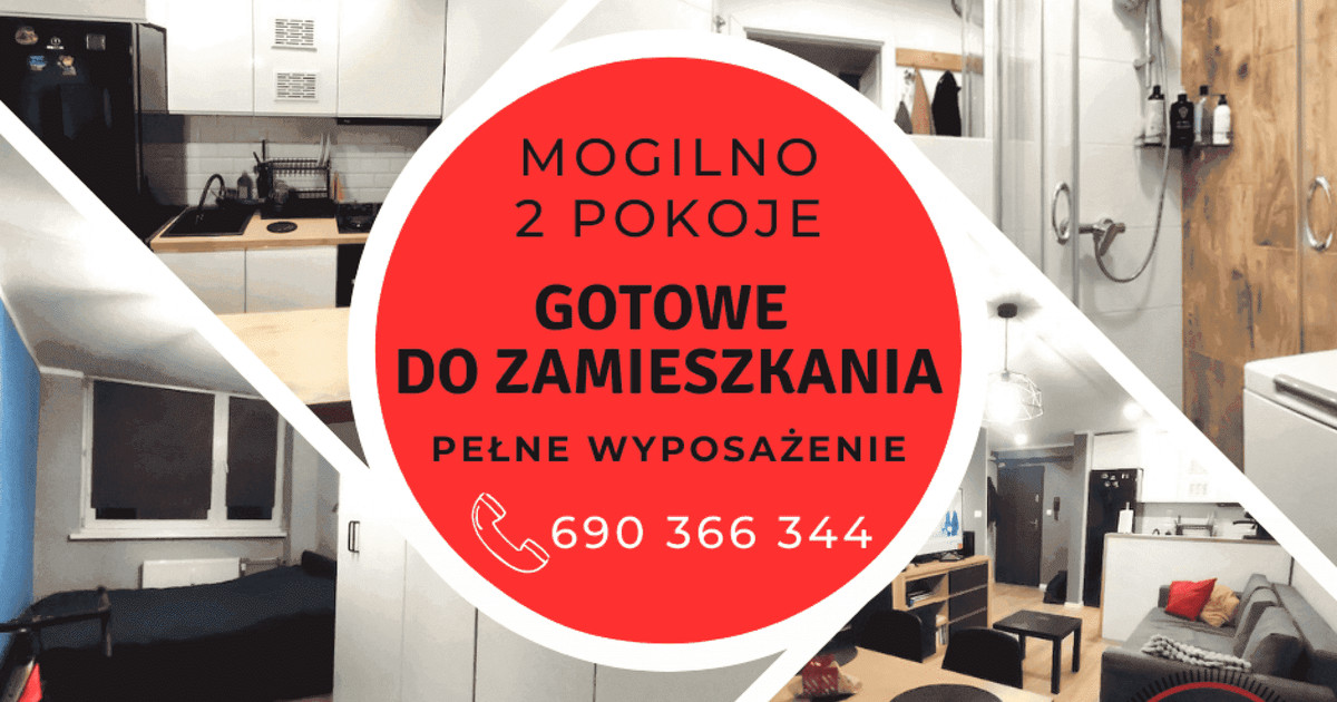 Nowoczesne mieszkanie 2-pokojowe w centrum Mogilna - gotowe do zamieszkania