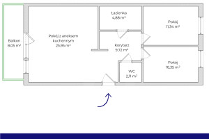 Mieszkanie na sprzedaż 65m2 Gdańsk Jasień Tadeusza Jasińskiego - zdjęcie 3