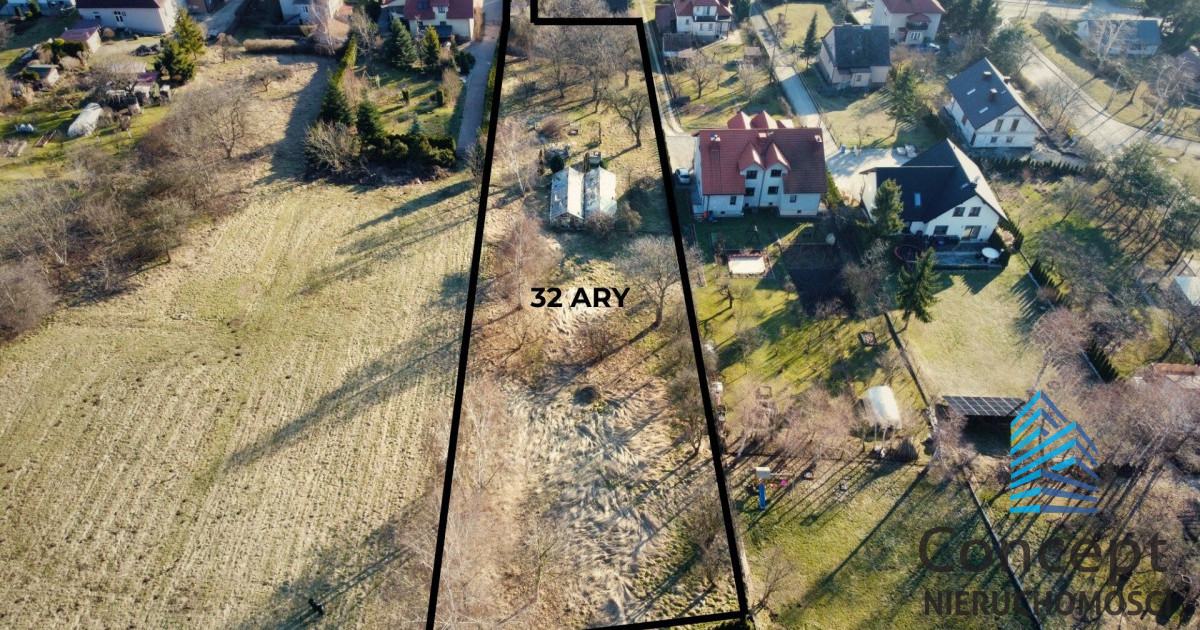 Działka pod zabudowę jednorodzinną - szeregową
