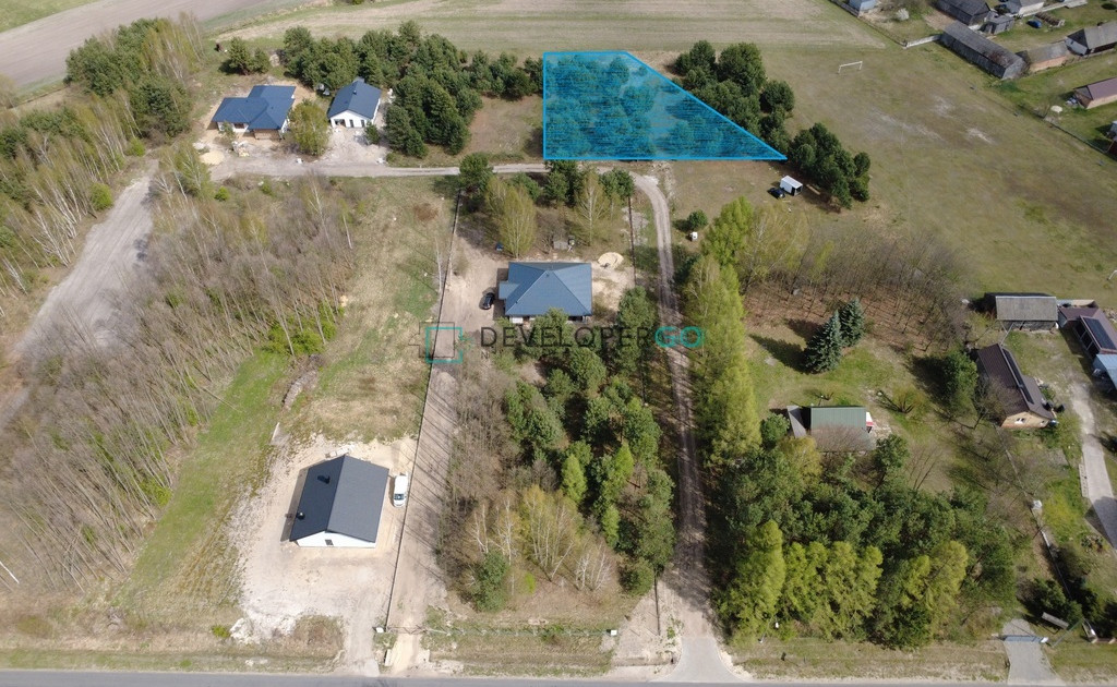 Działka budowlana 2234 m² – Żeliszew Podkościelny