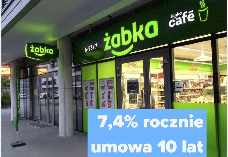 WARSZAWA – SKLEP ŻABKA 7,4% – UMOWA 10 LAT