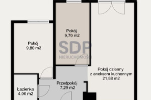Mieszkanie na sprzedaż 53m2 Wrocław Krzyki Klecina Przyjaźni - zdjęcie 2