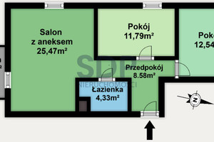 Mieszkanie na sprzedaż 63m2 Wrocław Psie Pole Lipa Piotrowska Kominiarska - zdjęcie 2