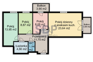 Mieszkanie na sprzedaż 74m2 Wrocław Krzyki Jagodno Buforowa - zdjęcie 2