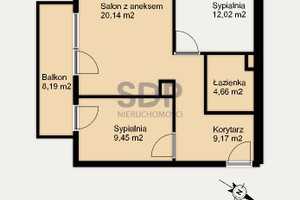 Mieszkanie na sprzedaż 56m2 Wrocław Krzyki Księże Wielkie Opolska - zdjęcie 1