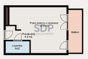 Mieszkanie na sprzedaż 42m2 Wrocław Stare Miasto Kępa Mieszczańska - zdjęcie 4