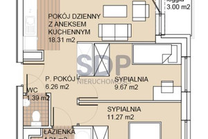 Mieszkanie na sprzedaż 52m2 Wrocław Psie Pole Zakrzów Odolanowska - zdjęcie 2