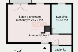 Mieszkanie na sprzedaż 49m2 Wrocław Krzyki Krzyki Braterska - zdjęcie 2