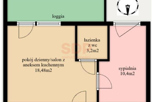 Mieszkanie na sprzedaż 32m2 Wrocław Śródmieście Nadodrze Dmowskiego Romana - zdjęcie 3