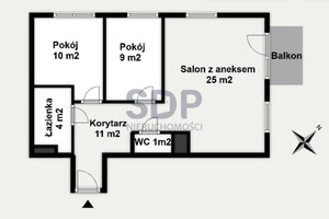 Mieszkanie na sprzedaż 63m2 Wrocław Krzyki Księże Wielkie Opolska - zdjęcie 2