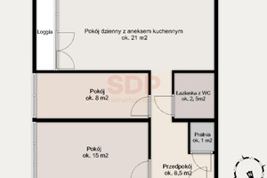 Mieszkanie na sprzedaż 56m2 Wrocław Krzyki Os. Powstańców Śląskich Drukarska - zdjęcie 2