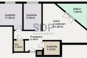Mieszkanie na sprzedaż 57m2 Wrocław Psie Pole Zakrzów Odolanowska - zdjęcie 2