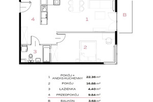 Mieszkanie na sprzedaż 54m2 Kraków Prądnik Biały Os. Prądnik Biały 29 listopada - okolice - zdjęcie 3