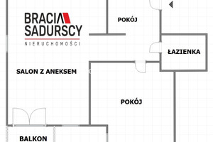 Mieszkanie na sprzedaż 43m2 Kraków Bieżanów-Prokocim Os. Złocień Braci Czeczów - zdjęcie 3