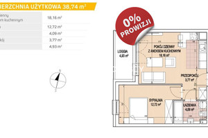 Mieszkanie na sprzedaż 39m2 Kraków Podgórze Duchackie Wola Duchacka Kamieńskiego - okolice - zdjęcie 1