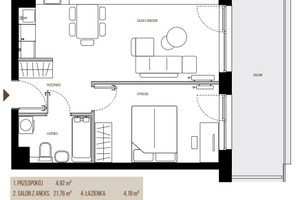 Mieszkanie na sprzedaż 44m2 Kraków Łagiewniki-Borek Fałęcki Łagiewniki Wadowicka - zdjęcie 3