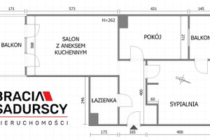 Mieszkanie na sprzedaż 61m2 Kraków Podgórze Płaszów Przewóz - zdjęcie 2