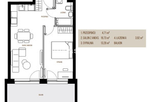 Mieszkanie na sprzedaż 42m2 Kraków Łagiewniki-Borek Fałęcki Łagiewniki Wadowicka - zdjęcie 3