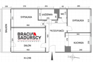 Mieszkanie na sprzedaż 57m2 Kraków Krowodrza Łobzów Kazimierza Wielkiego - zdjęcie 3