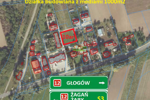 Działka na sprzedaż 1000m2 głogowski Żukowice Nielubia - zdjęcie 1