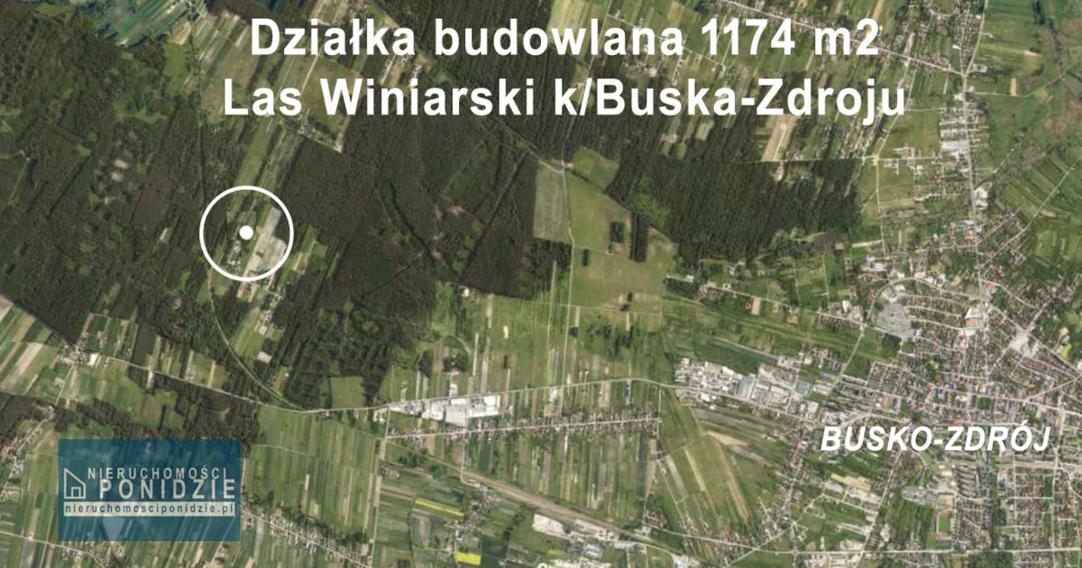 Działka budowlana Las Winiarski gm. Busko-Zdrój