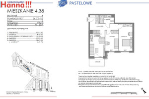Mieszkanie na sprzedaż 57m2 Gdańsk Ujeścisko-Łostowice Łostowice PASTELOWA - zdjęcie 2