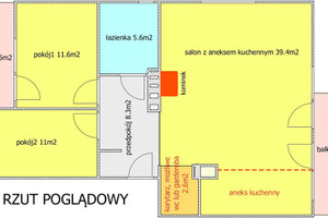 Mieszkanie na sprzedaż 79m2 wrocławski Długołęka Mirków Różana - zdjęcie 3