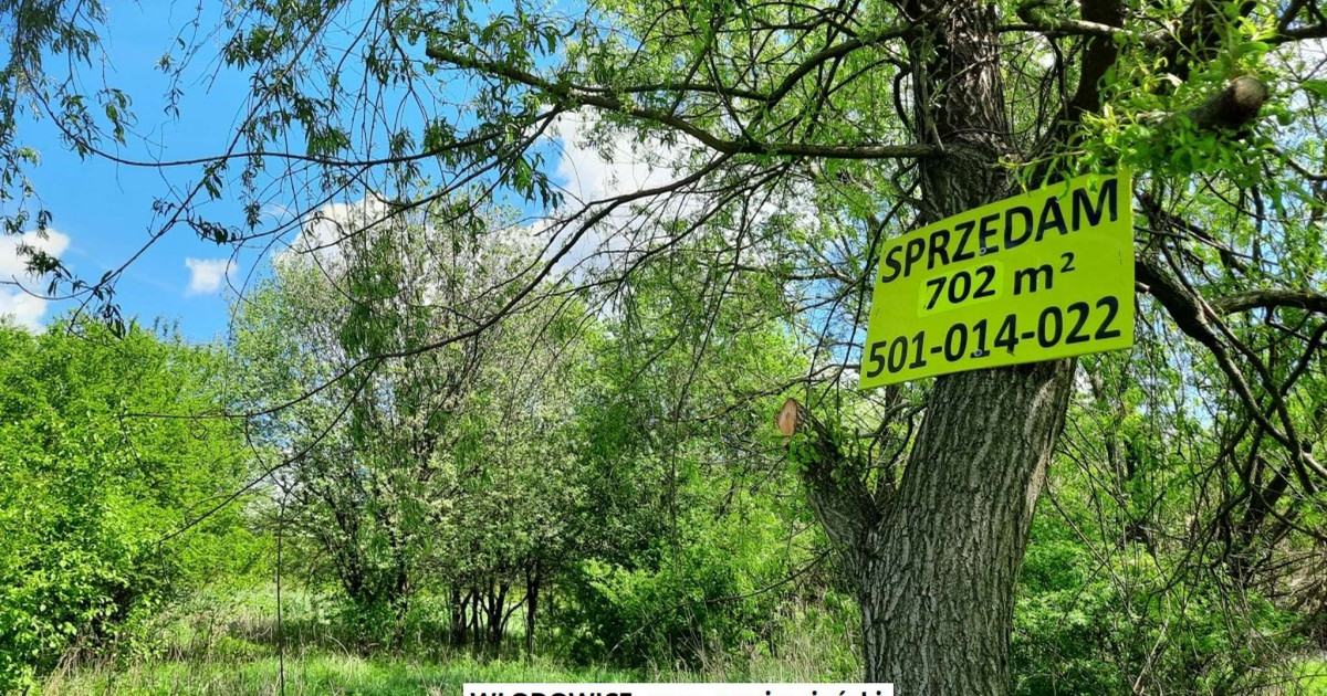 Tania działka budowlana (plan) 702m2 cena tylko 49.900zł (brutto z 23% VAT)