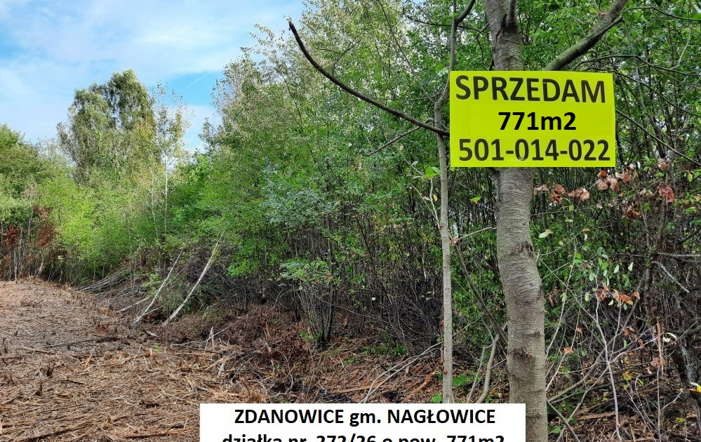 Tania działka 771m2 przy rzeczce (plan-projektowany zbiornik wodny) cena tylko 2
