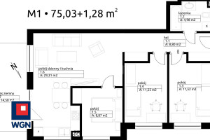 Mieszkanie na sprzedaż 76m2 wieluński Wieluń Urocza - zdjęcie 1