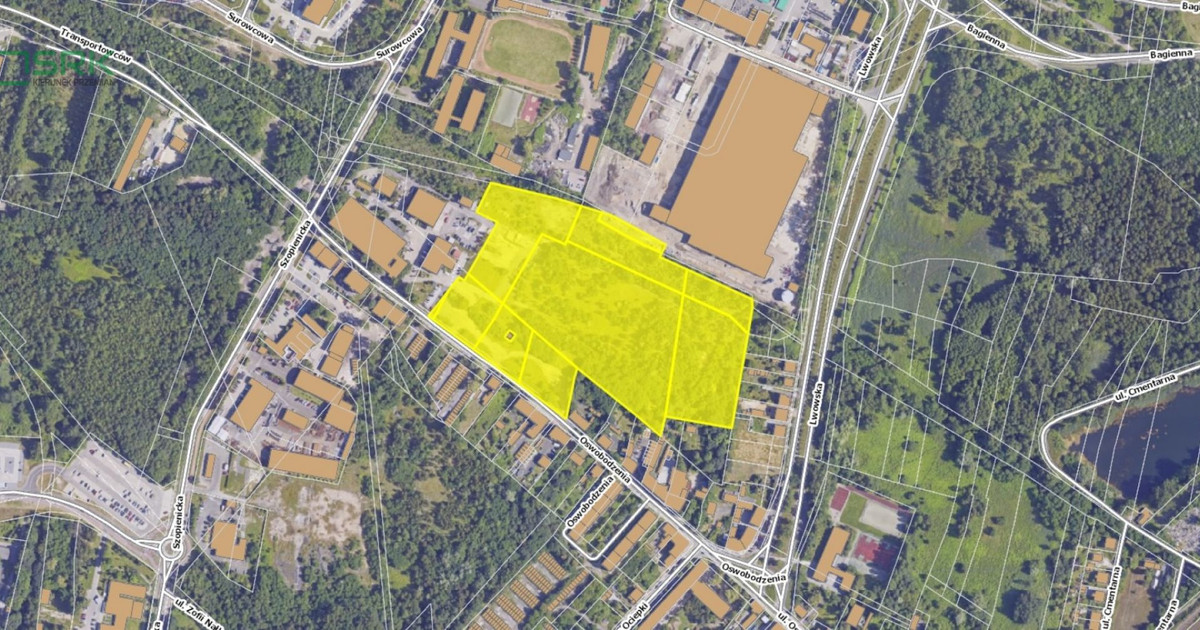 Działki w Katowicach ul. Oswobodzenia o powierzchni 52749 m2