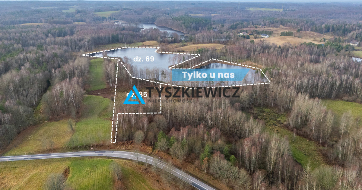 Malownicza działka budowlana z własnym jeziorem