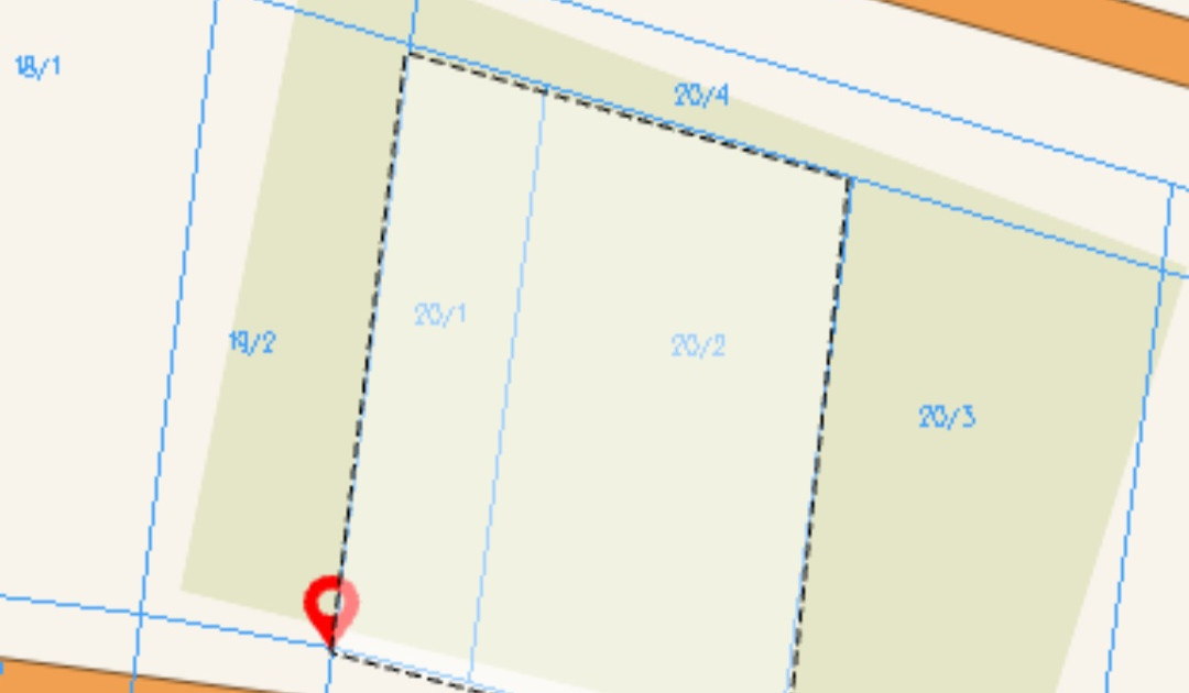 Działka niezabudowana, Poddębice, ul. Łódzka 1096 m2