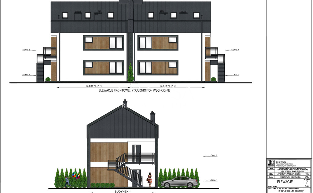 Działka inwestycyjna z projektem 4 lokale po 60m2