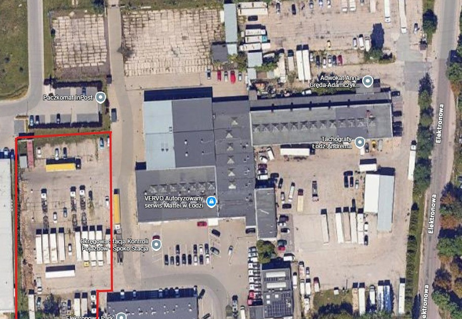 Plac do wynajęcia 3800 m² | Łódź | Ochrona | Możliwość wynajęcia biura