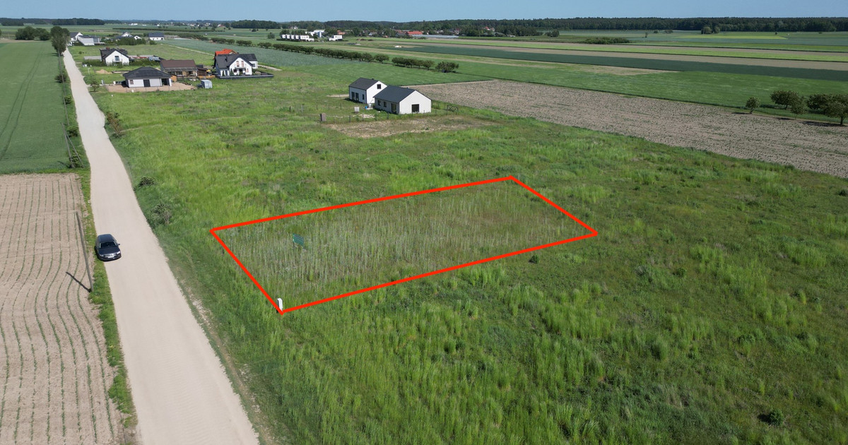 Działka budowlana 869 m² z pozwoleniem i projektem – Konarskie k. Kórnika