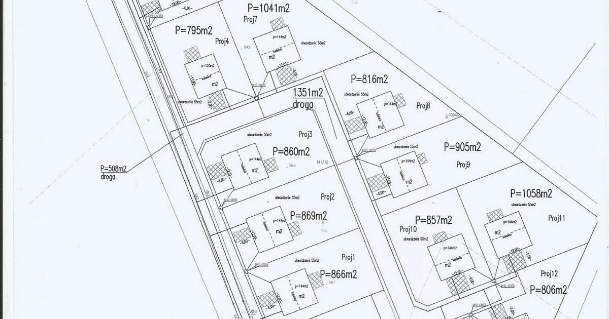 DZIAŁKI W TRAKCIE PODZIAŁU - UL.Goślińska Pobiedziska DZIAŁKA NR. 141/10 Obr