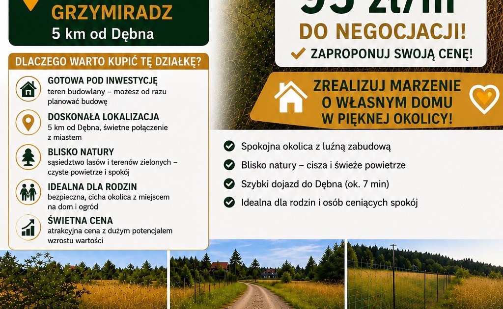 Piękna działka pod wymarzony dom