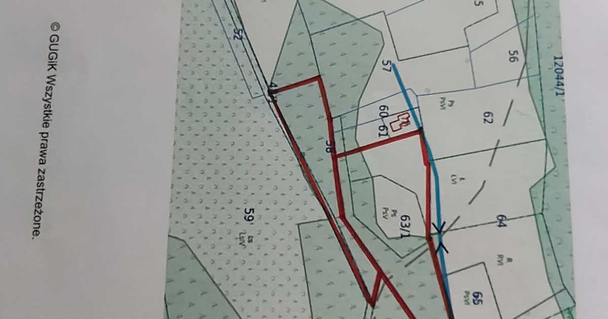 Działka rolno -leśna Cisiec Baranią Cisiecka