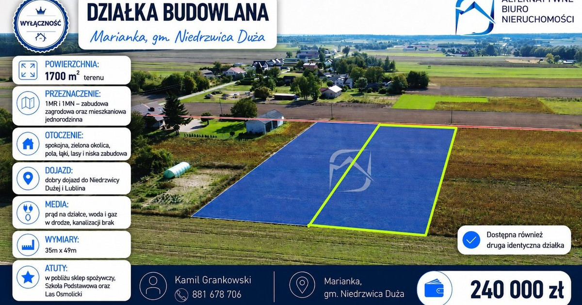 Działka na sprzedaż - Widok 2