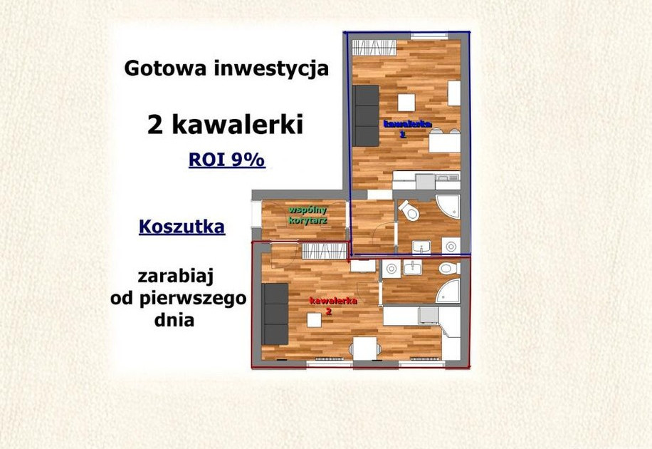 Mieszkanie – Katowice, Koszutka - Widok 2