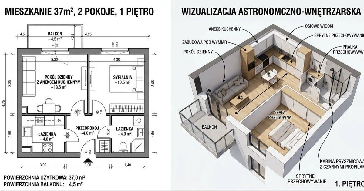 Mieszkanie – Kraków, Zawsie, Czyżyny - Widok 2