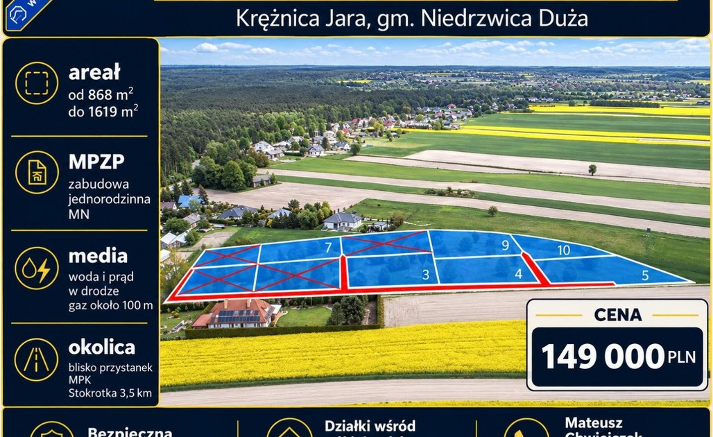 Działka na sprzedaż - Widok 2