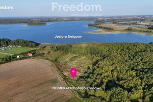 Działka 1001 m² jezioro Dejguny Mazury