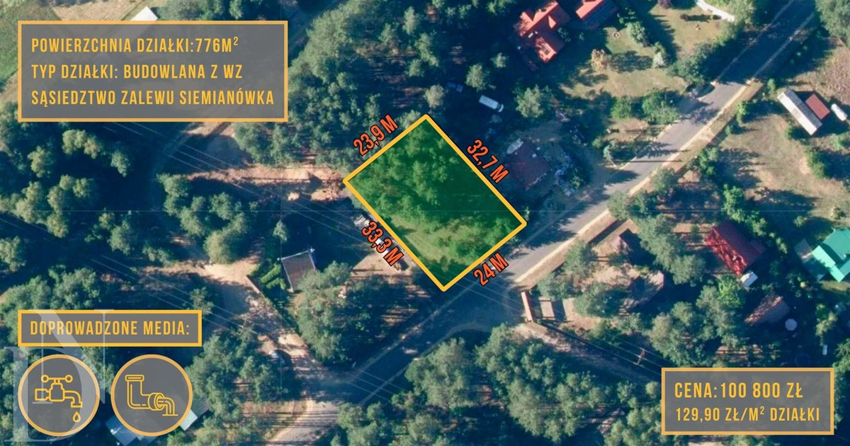 Działka na sprzedaż - Widok 2