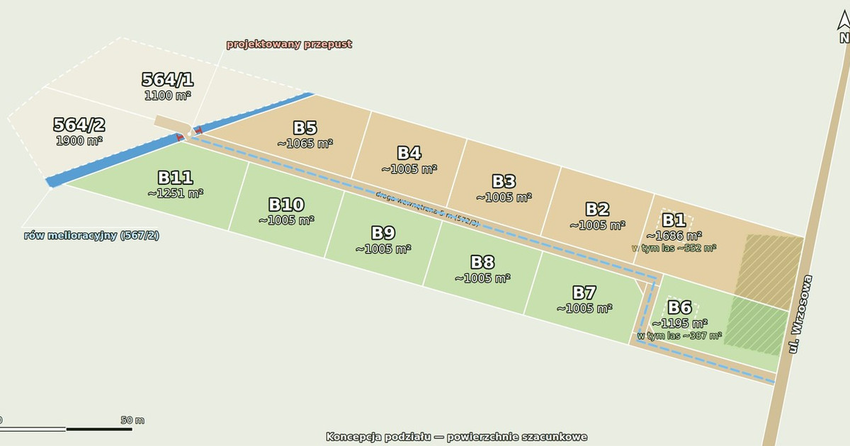 Działka na sprzedaż - Widok 2