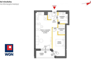 Mieszkanie na sprzedaż, 47 m², 2 pokoje Warszawa Białołęka