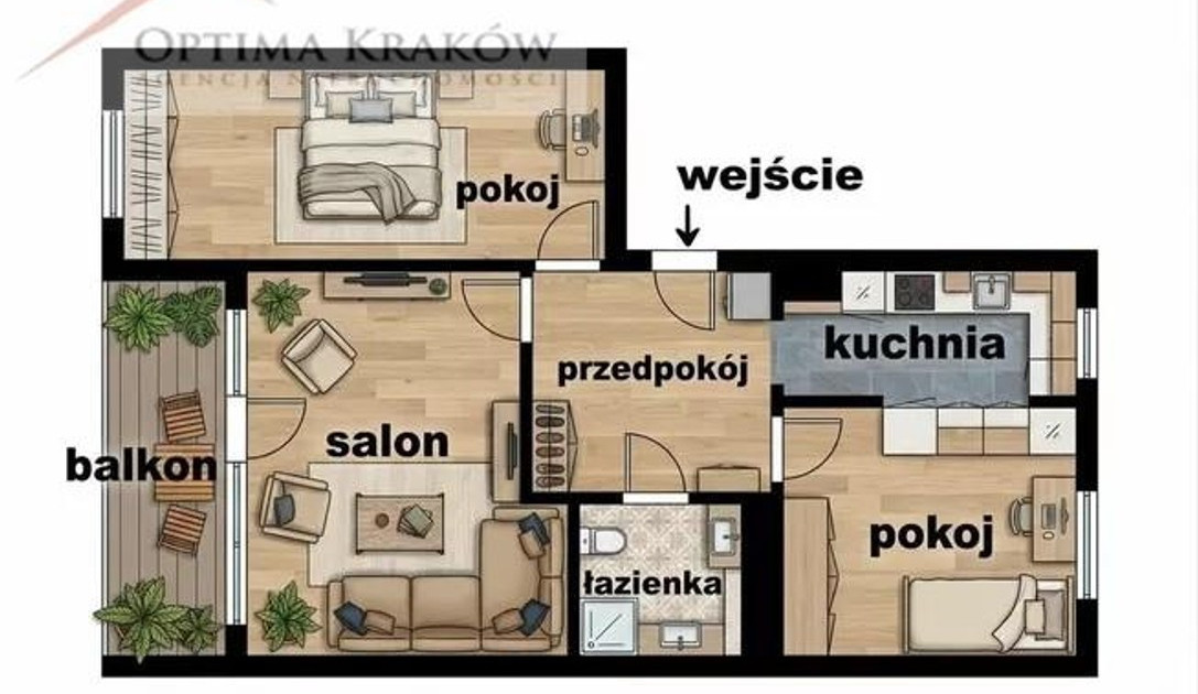 Mieszkanie – Bieżanów-Prokocim - Widok 2