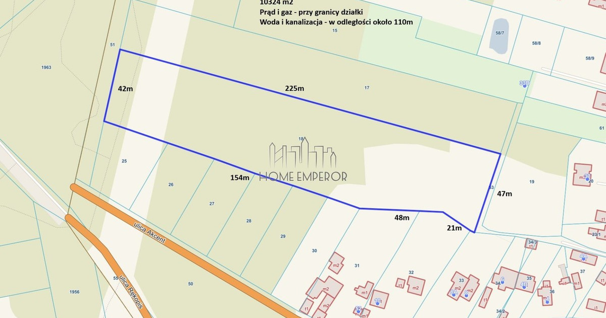 Działka na sprzedaż - Widok 2