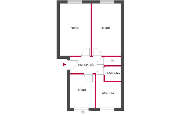 2-soban stan, 54 m²